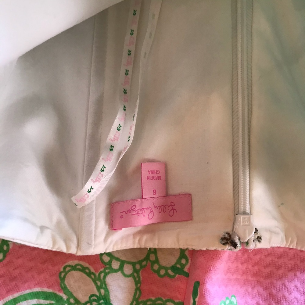 Lilly Pulitzer Pink&Green Dress Great Condition - Picture 7 of 8